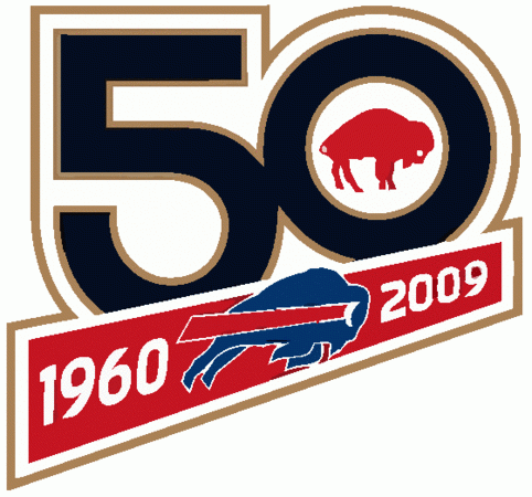 Buffalo Bills 2009 Anniversary Logo iron on paper